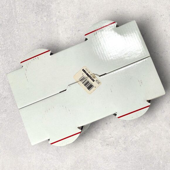 Vintage Crisa Clearly Glassware 16oz Striped Tumblers Set of 4 w/ Box Libbey - Picture 7 of 10